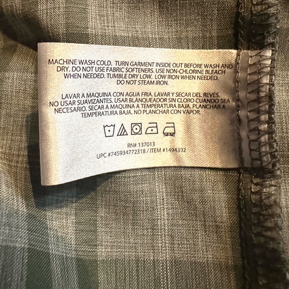 Orvis Classic Collection Green Plaid Short Sleeve Button Down Shirt Mens Size M - Picture 8 of 9